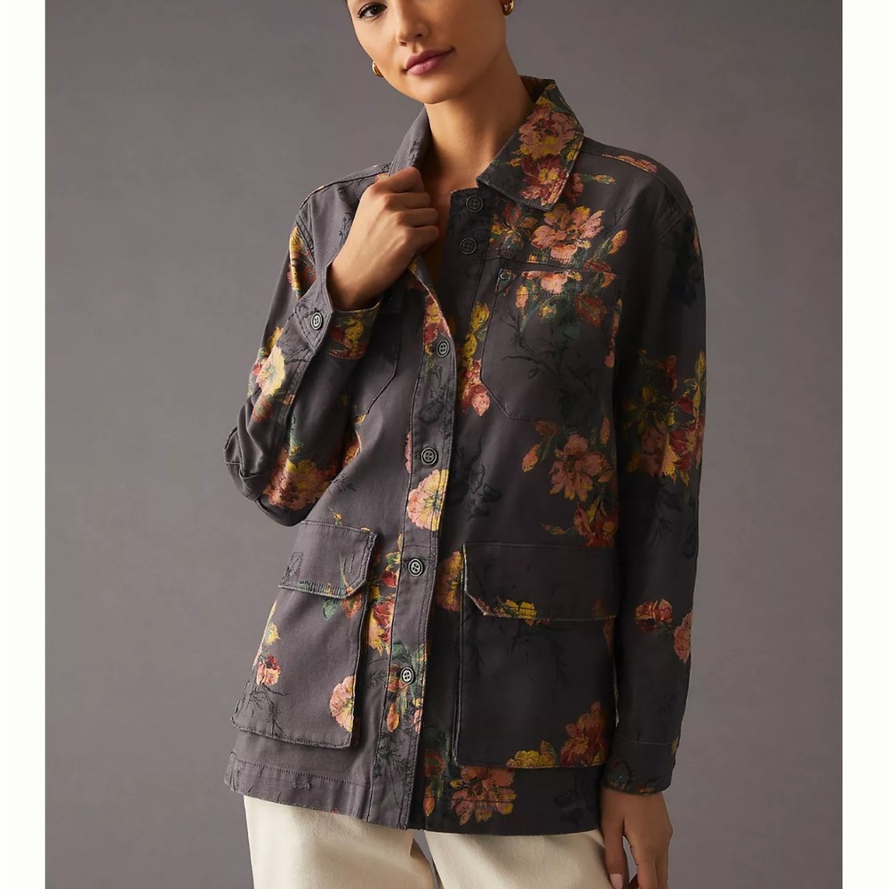 Pilcro The Wanderer Floral Utility Jacket